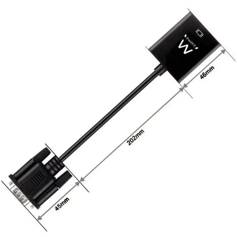 EWENT EW9866 Adaptador Vga/Hdmi con Audio - detalle