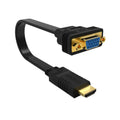 Ewent EW9869 adaptador de cable de vídeo 0.15 m HDMI tipo A (Estándar) VGA (D-Sub) Negro