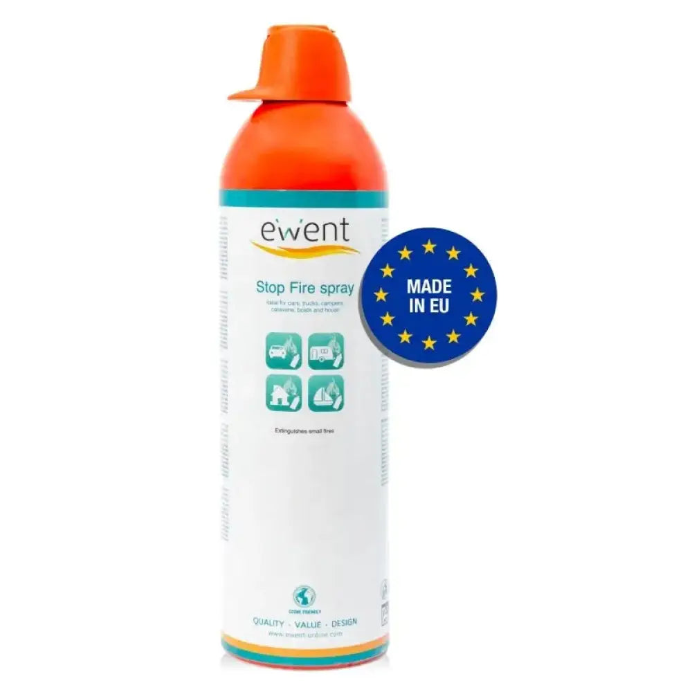 Extintor portátil para vehículos de la marca EWENT, ideal para limpieza y seguridad en automóviles.