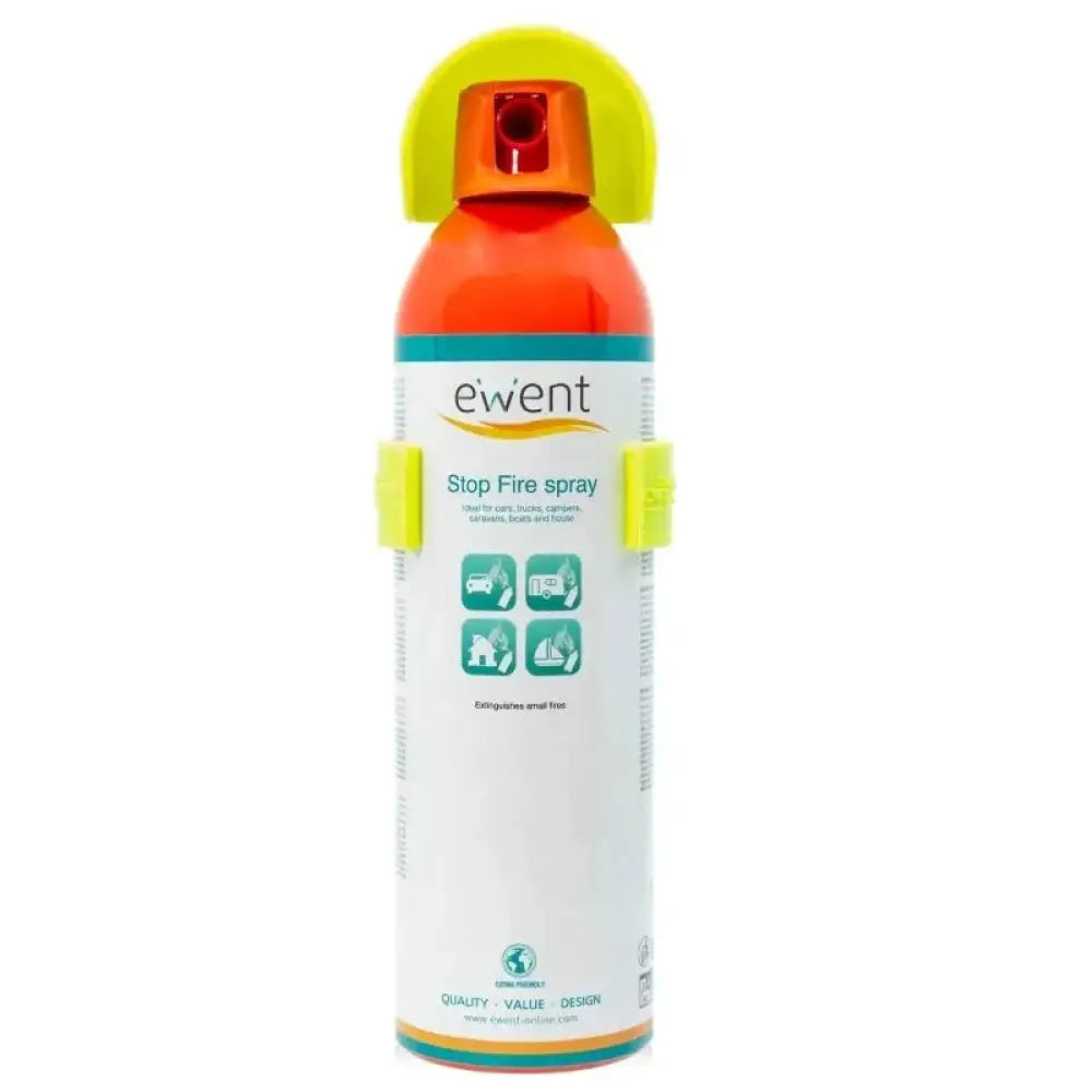 Extintor portátil EWENT para vehículos, ideal para limpieza y seguridad en coches y transporte.