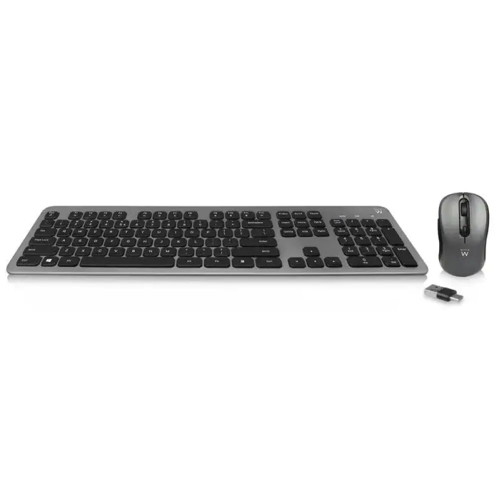 Kit de teclado y ratón inalámbricos EWENT EW3272 Slim en color negro, con diseño compacto y elegante para oficina o uso diario.