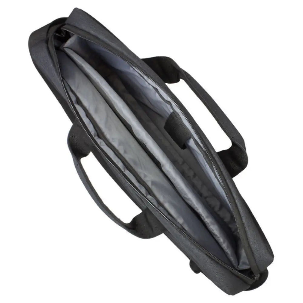 Bolsa de transporte EWENT para portátil de 15.6 pulgadas en color negro con compartimentos y asas resistentes.