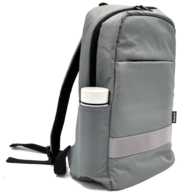 EWENT MOCHILA 16.1 URBAN BUSSINES GRIS MATERIAL RECICLADO RPET - detalle