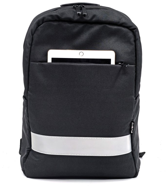 EWENT MOCHILA 16.1 URBAN BUSSINES NEGRO MATERIA RECICLADO RPET - detalle