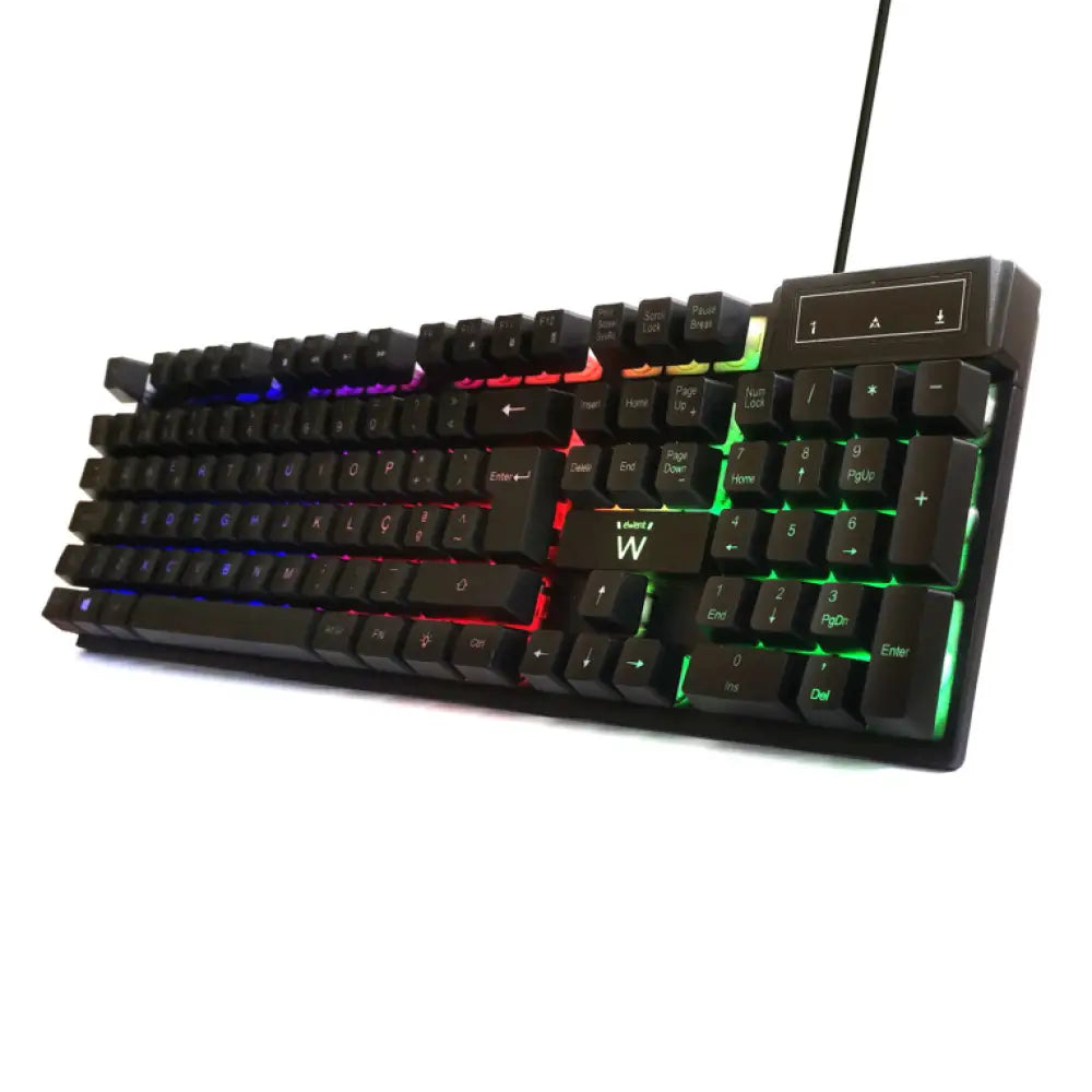 Ewent PL3319 teclado Juego USB QWERTY Portugués Negro - detalle