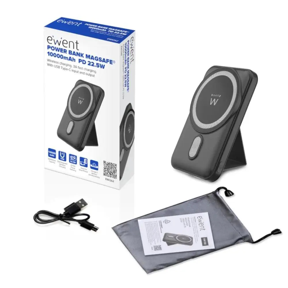 EWENT POWERBANK 10000mAh MagSafe PD 22,5W - detalle