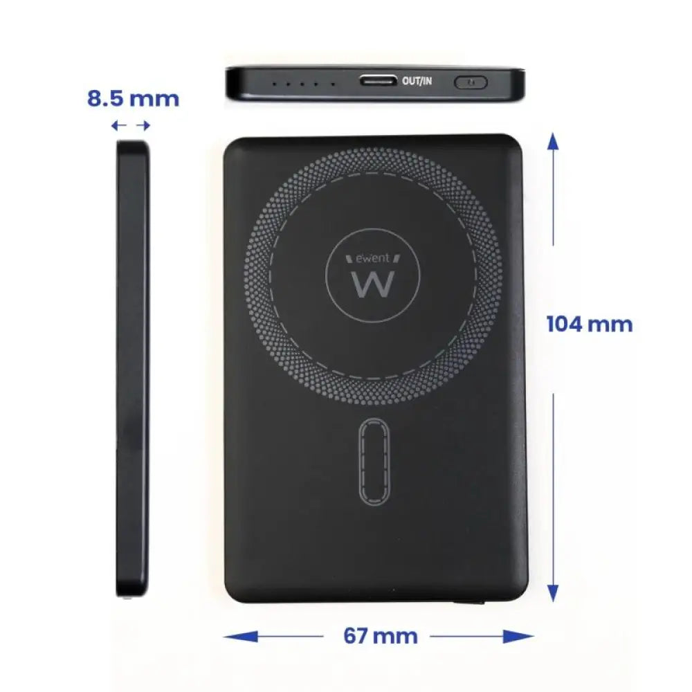 EWENT POWERBANK SLIM 5000mAh MagSafe PD 20W - detalle