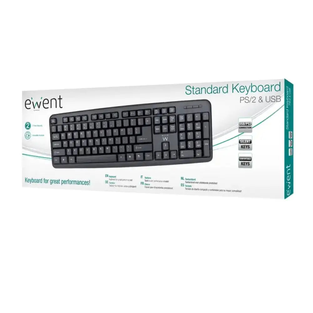 Ewent Teclado Slim EW3109 usb Negro - detalle