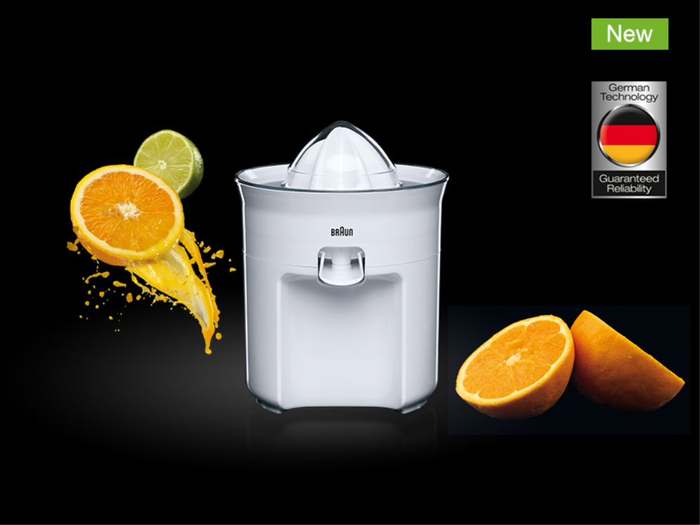 EXPRIMIDOR BRAUN CJ3050WH 60W BLANCO - detalle