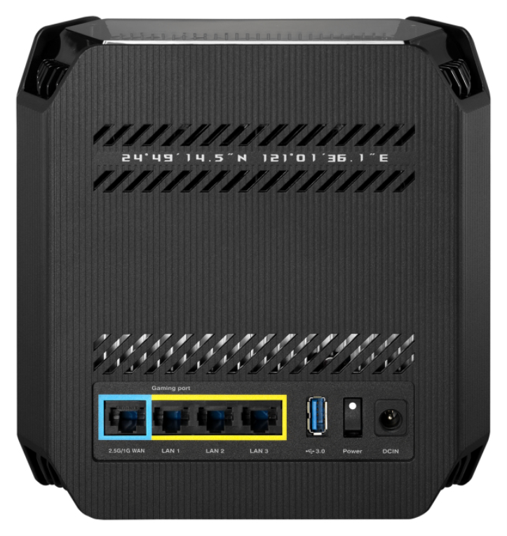 EXTENSOR ASUS ROG RAPTURE GT6 ROUTER WIFI MESH AX10000 TRI-BANDA MU-MIMO BL P-2U - detalle
