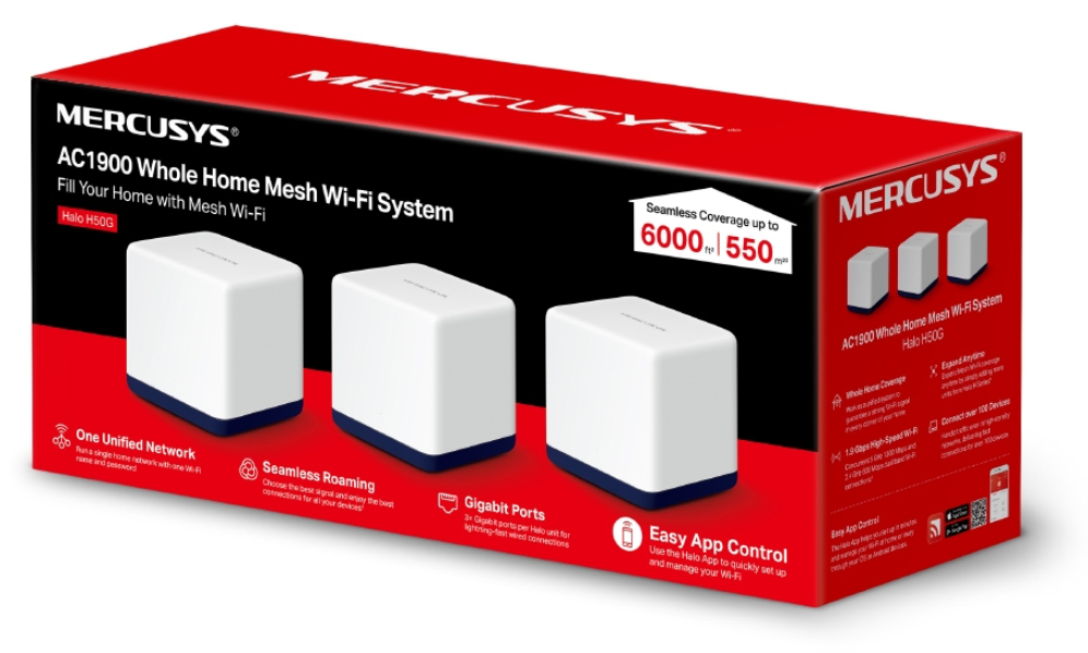 EXTENSOR MERCUSYS AC 1900 MESH WIFI - detalle
