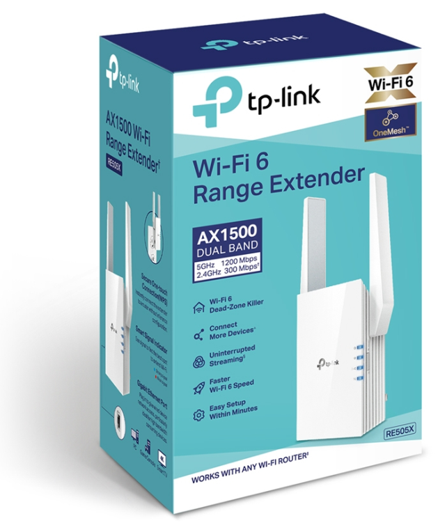 EXTENSOR RED TP-LINK AX1500 WIFI 6 - detalle