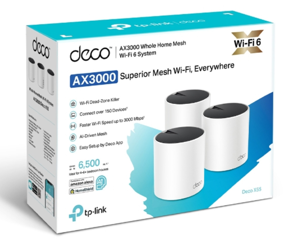 EXTENSOR TP-LINK AX3000 TRI-BAND WIFI 6E ROUTER 3-PACK - detalle