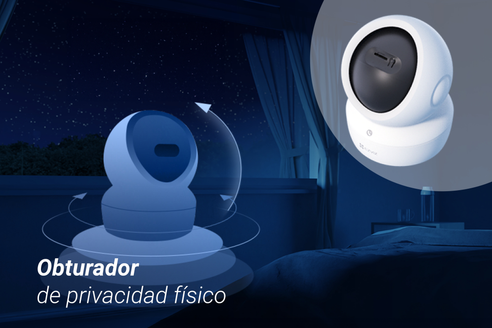 EZVIZ CAMARA WIFI INTERIOR H6C G1 4K PANORAMICA/INCLINACION - detalle