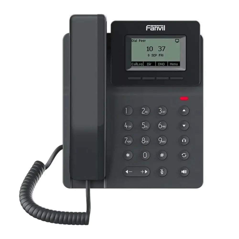 Fanvil V50P 2 líneas SIP Pantalla 2.3" PoE 2x10/10