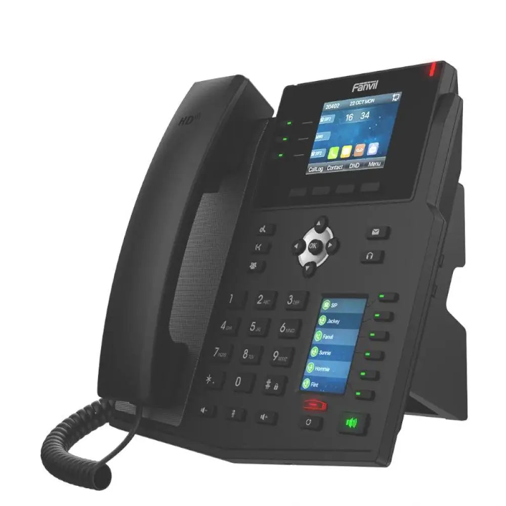 Fanvil X4U, 12 líneas SIP, 1 pantalla lateral - detalle
