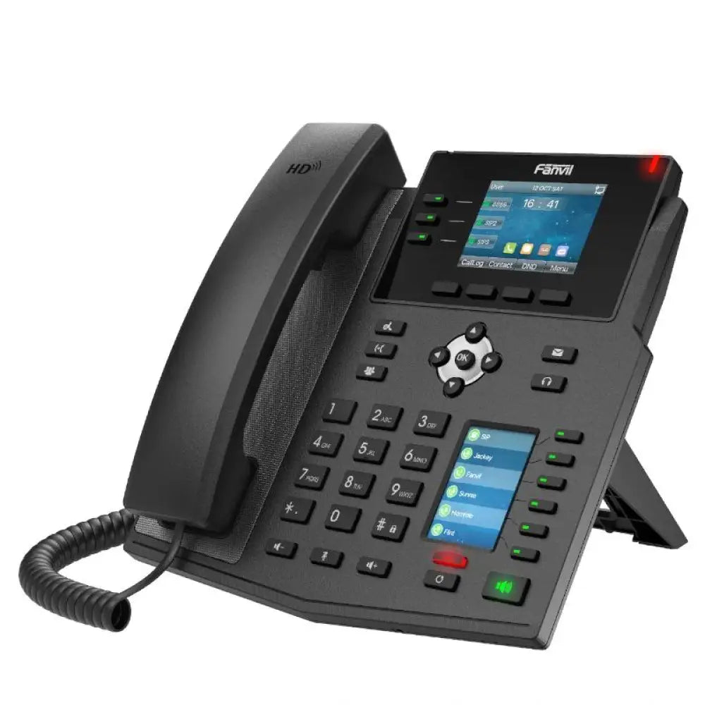 Fanvil X4U, 12 líneas SIP, 1 pantalla lateral - detalle