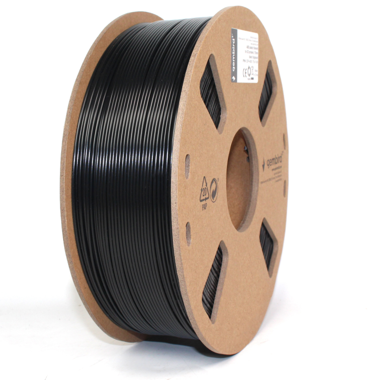 FILAMENTO ABS GEMBIRD NEGRO, 1,75 MM, 1 KG - detalle