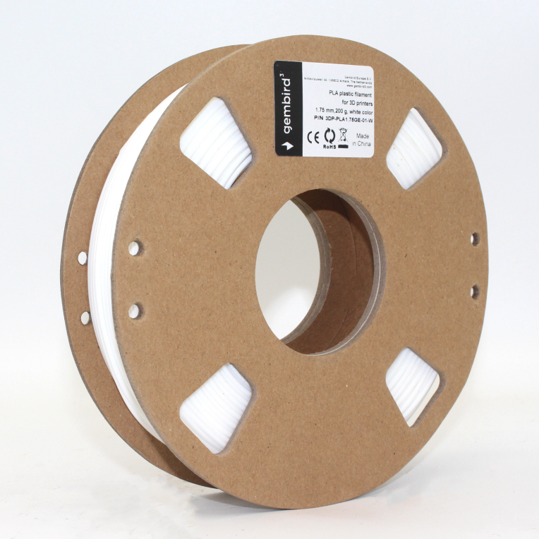 FILAMENTO GEMBIRD PLA 1,75mm 200g BLANCO - detalle