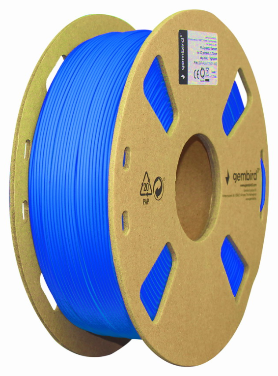 FILAMENTO GEMBIRD PLA AZUL 1,75 MM 1 KG - detalle