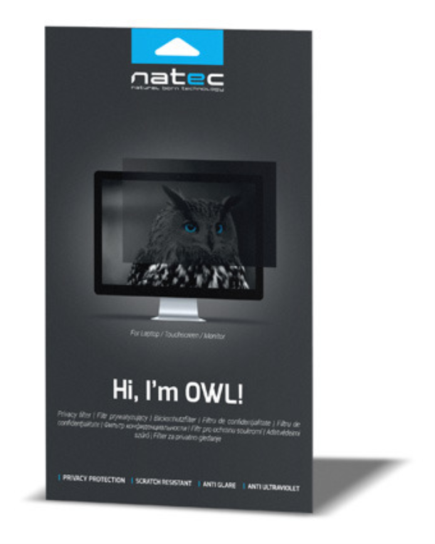 FILTRO DE PRIVACIDAD NATEC OWL 24" 16:9 - detalle