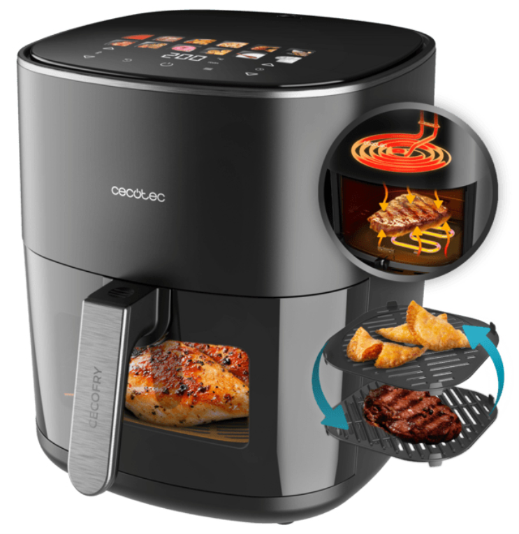 FREIDORA CECOTEC 100500 CECOFRY&GRILL DUOHEAT 65