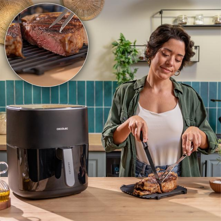 FREIDORA CECOTEC 100500 CECOFRY&GRILL DUOHEAT 65 - detalle