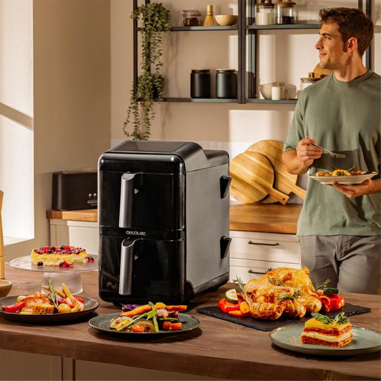 FREIDORA CECOTEC 109325 CECOFRY DUOLEVEL 12000 W - detalle