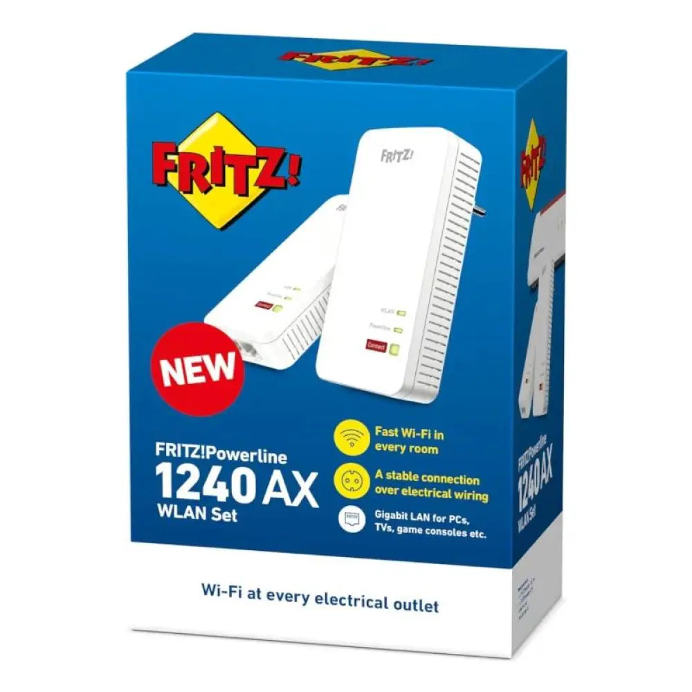 Fritz! Powerline 1240 AX WLAN Set Mesh 2xGbE - detalle