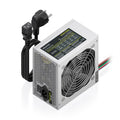 FUENTE ALIMENTACION AISENS ATX 500W CABLE ALIMENTACION OEM PLATA