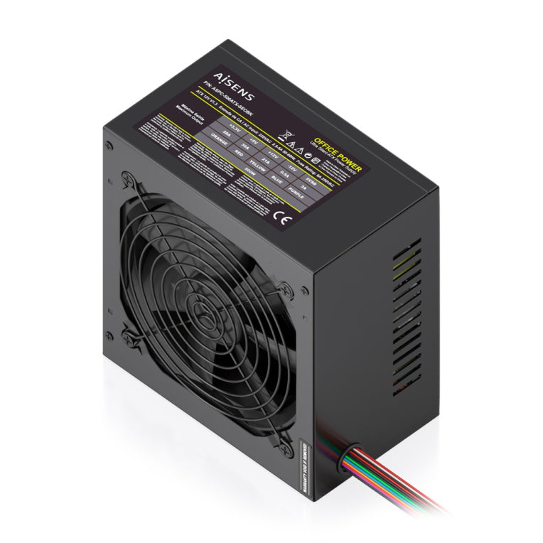 FUENTE ALIMENTACION AISENS ATX 500W OEM NEGRA - detalle