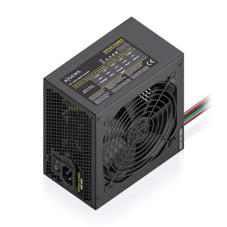 FUENTE ALIMENTACION AISENS ATX 500W OEM NEGRA