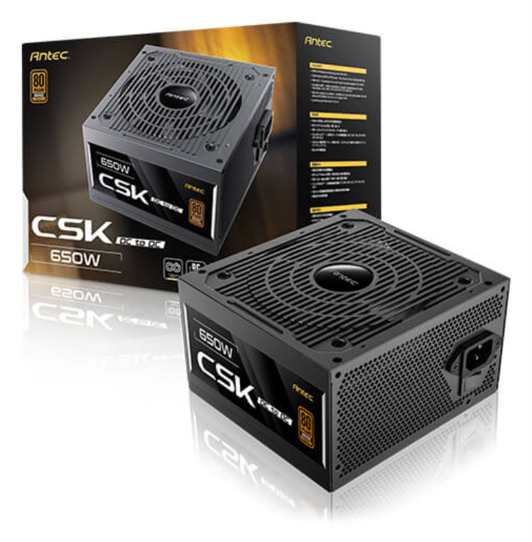 FUENTE ALIMENTACION ANTEC CSK650DC EC 80+ BRONZE ATX NEGRO - detalle
