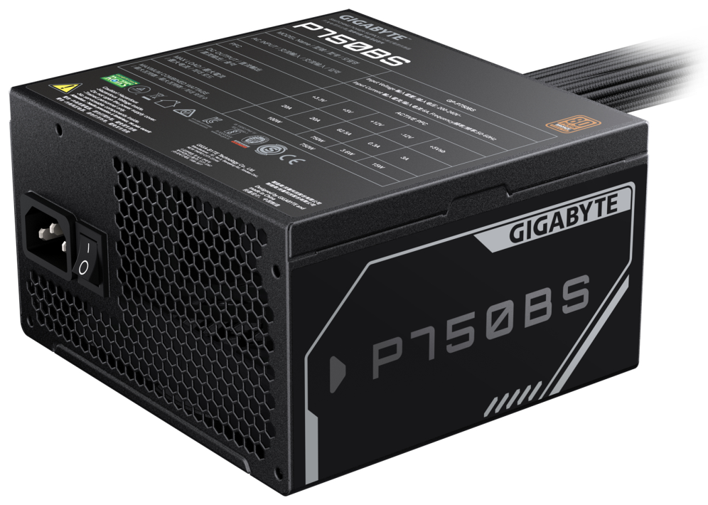 FUENTE ALIMENTACION ATX 750W GIGABYTE 80 BRONZE GP-P750BS - detalle