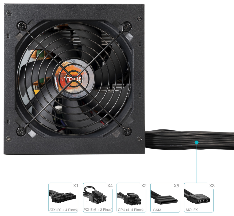 FUENTE ALIMENTACION ATX 850W APFC 80PLUS BRONCE - detalle