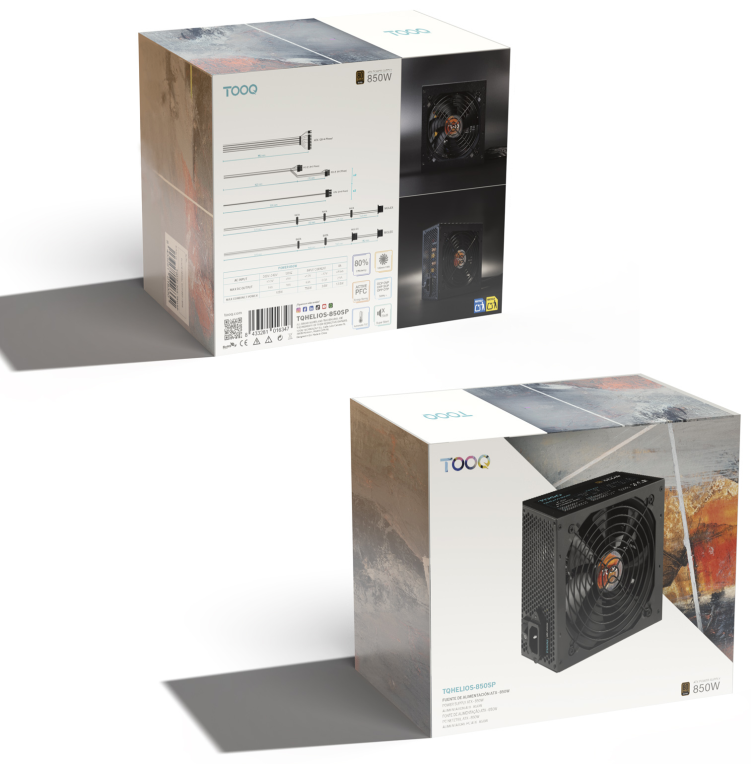 FUENTE ALIMENTACION ATX 850W APFC 80PLUS BRONCE - detalle