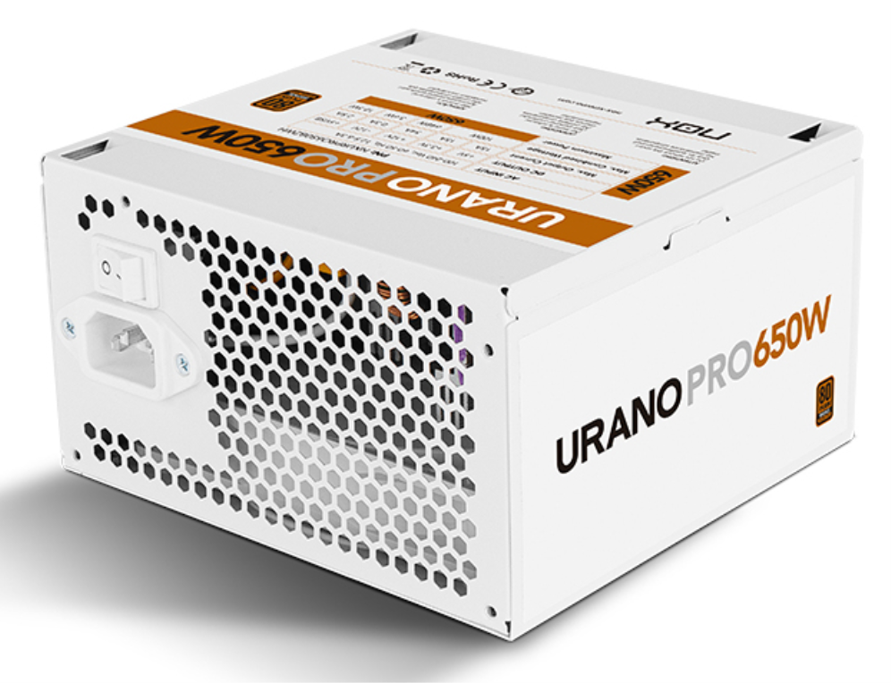 FUENTE ALIMENTACION ATX NOX URANO PRO 650W BRONZE BLANCO - detalle