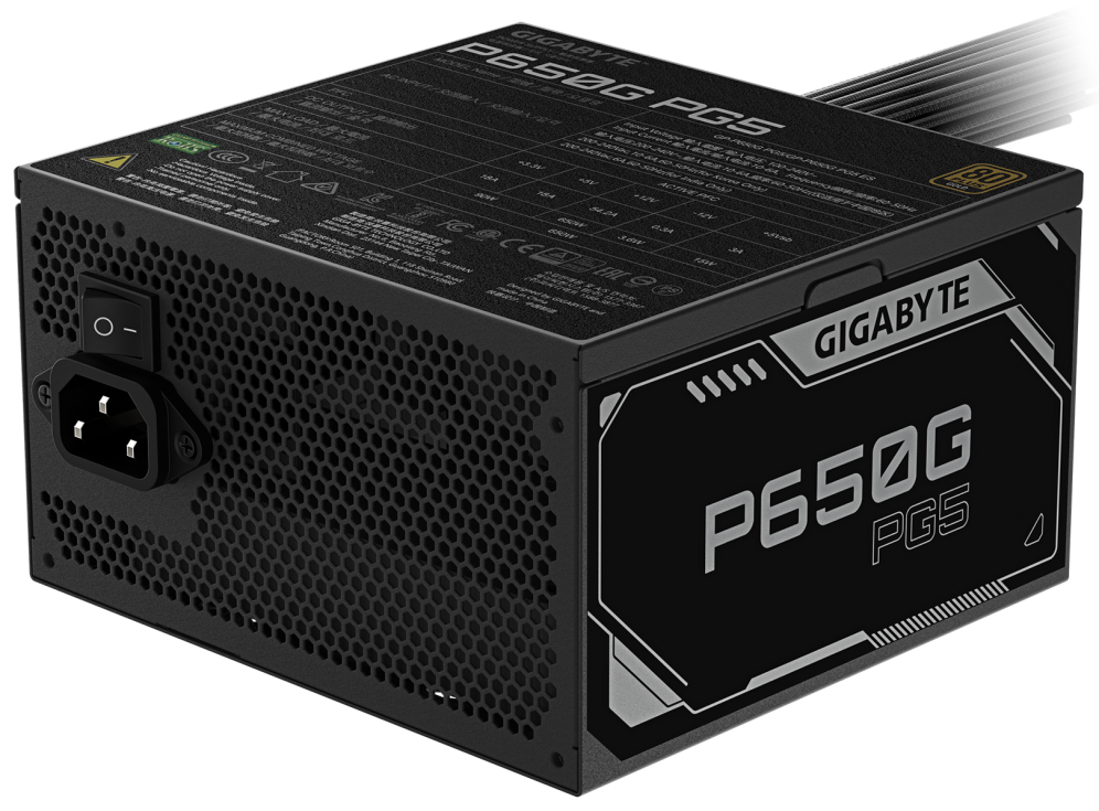 FUENTE ALIMENTACION GIGABYTE GP-PB650G 650W ATX 80+ GOLD 12V V2.31 - detalle