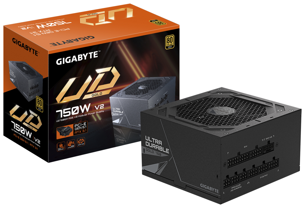 FUENTE ALIMENTACION GIGABYTE GP-UD750GM PG5 V2 750W 80+ GOLD