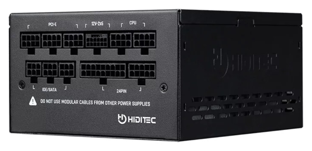 FUENTE ALIMENTACION HIDITEC FULL-MODULAR GDX750 V3 80PLUS GOLD ATX 3.1 PCIE 5.1 - detalle