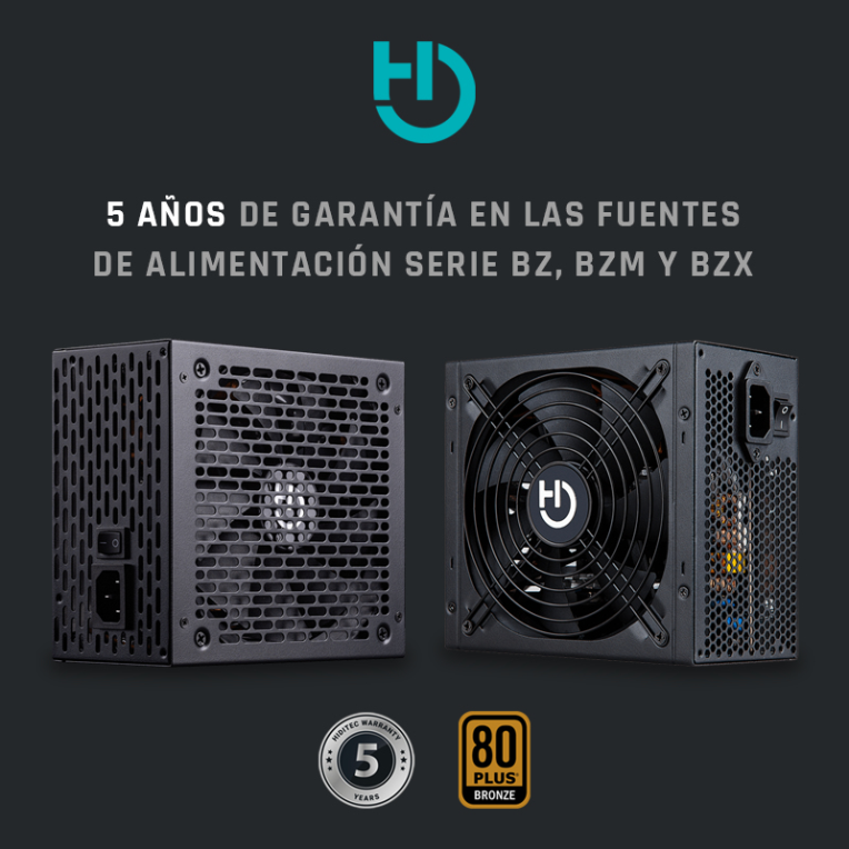FUENTE ALIMENTACION HIDITEC GAMING 650W BZ650-80PLUS BRONZE CERTIFIED - detalle