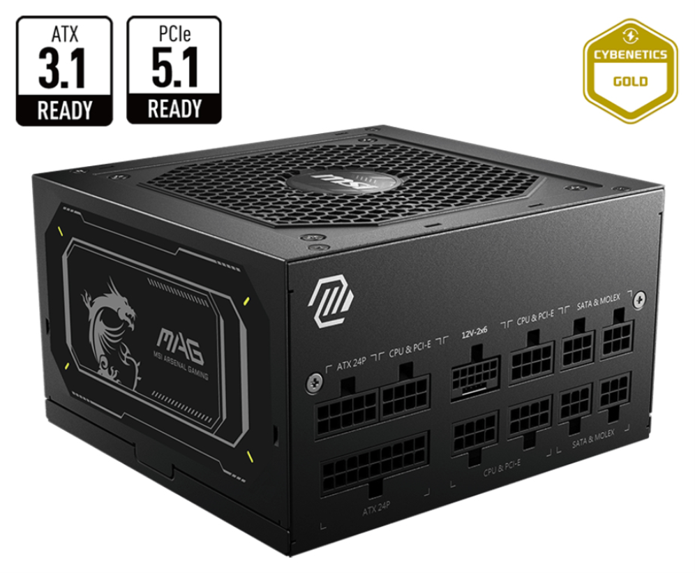 FUENTE ALIMENTACION MSI MAG A750GL PCIE5 II - detalle