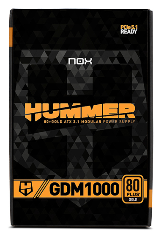 FUENTE ALIMENTACION NOX HUMMER GDM1000W FUENTE MODULAR ATX3.1 80+GOLD - detalle