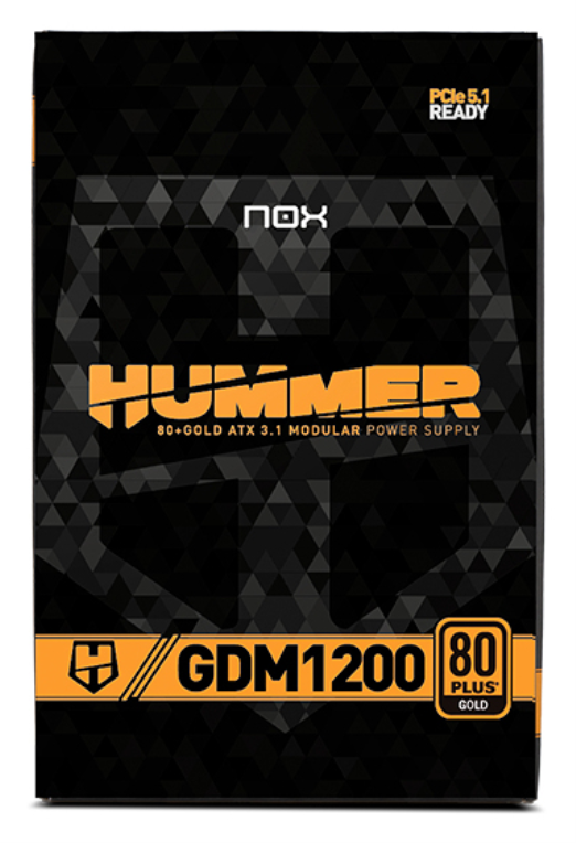 FUENTE ALIMENTACION NOX HUMMER GDM1200W FUENTE MODULAR ATX3.1 80+GOLD - detalle