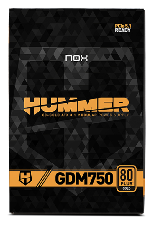 FUENTE ALIMENTACION NOX HUMMER GDM750W 80+ GOLD - detalle
