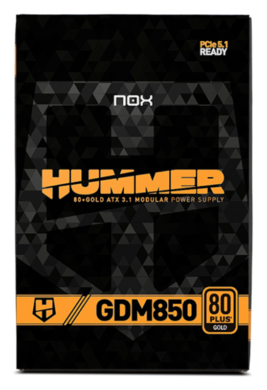 FUENTE ALIMENTACION NOX HUMMER GDM850W MODULAR ATX3.1 80+GOLD - detalle