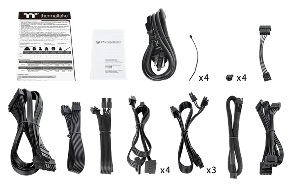 FUENTE ALIMENTACION THERMALTAKE TOUGH POWER GF3 1350W 80+ GOLD ATX NEGRO - detalle