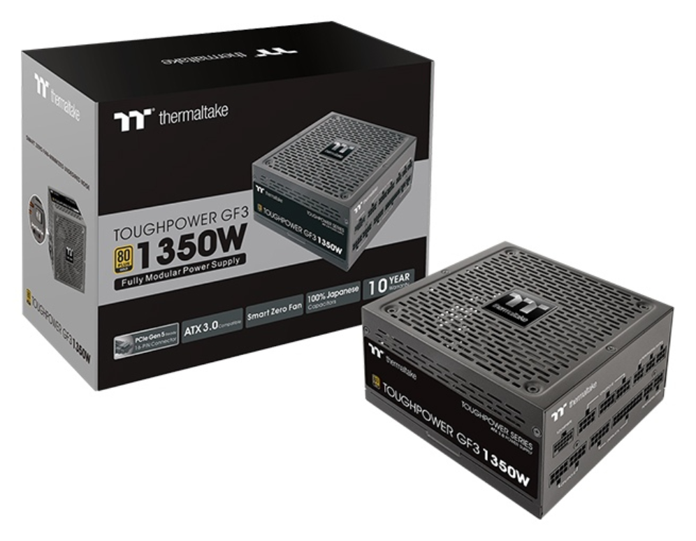 FUENTE ALIMENTACION THERMALTAKE TOUGH POWER GF3 1350W 80+ GOLD ATX NEGRO - detalle