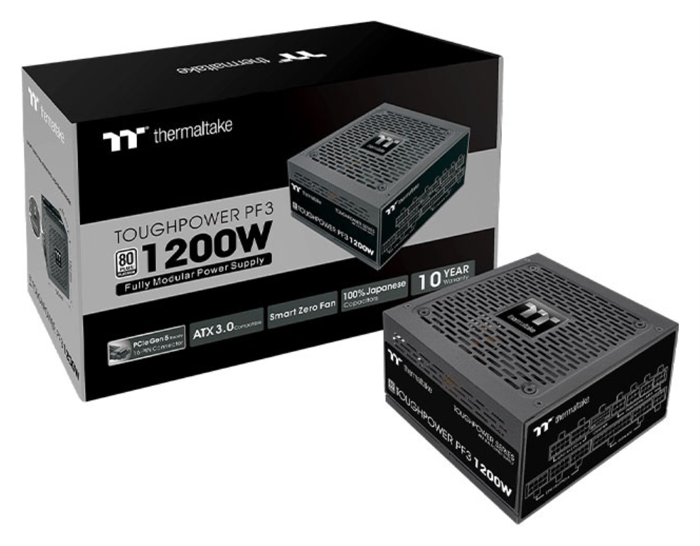 FUENTE ALIMENTACION THERMALTAKE TOUGH POWER PF3 1200W 80+ PLATINUM ATX NEGRO - detalle