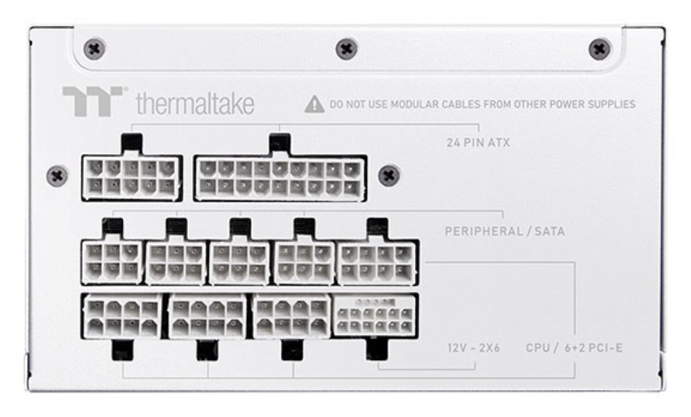FUENTE ALIMENTACION THERMALTAKE TOUGHPOWER GT 850W 80+ GOLD ATX BLANCO - detalle